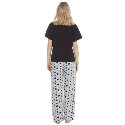 Forever Dreaming Womens 'The Bride's Entourage' Jersey Pyjamas - Black Forever Dreaming
