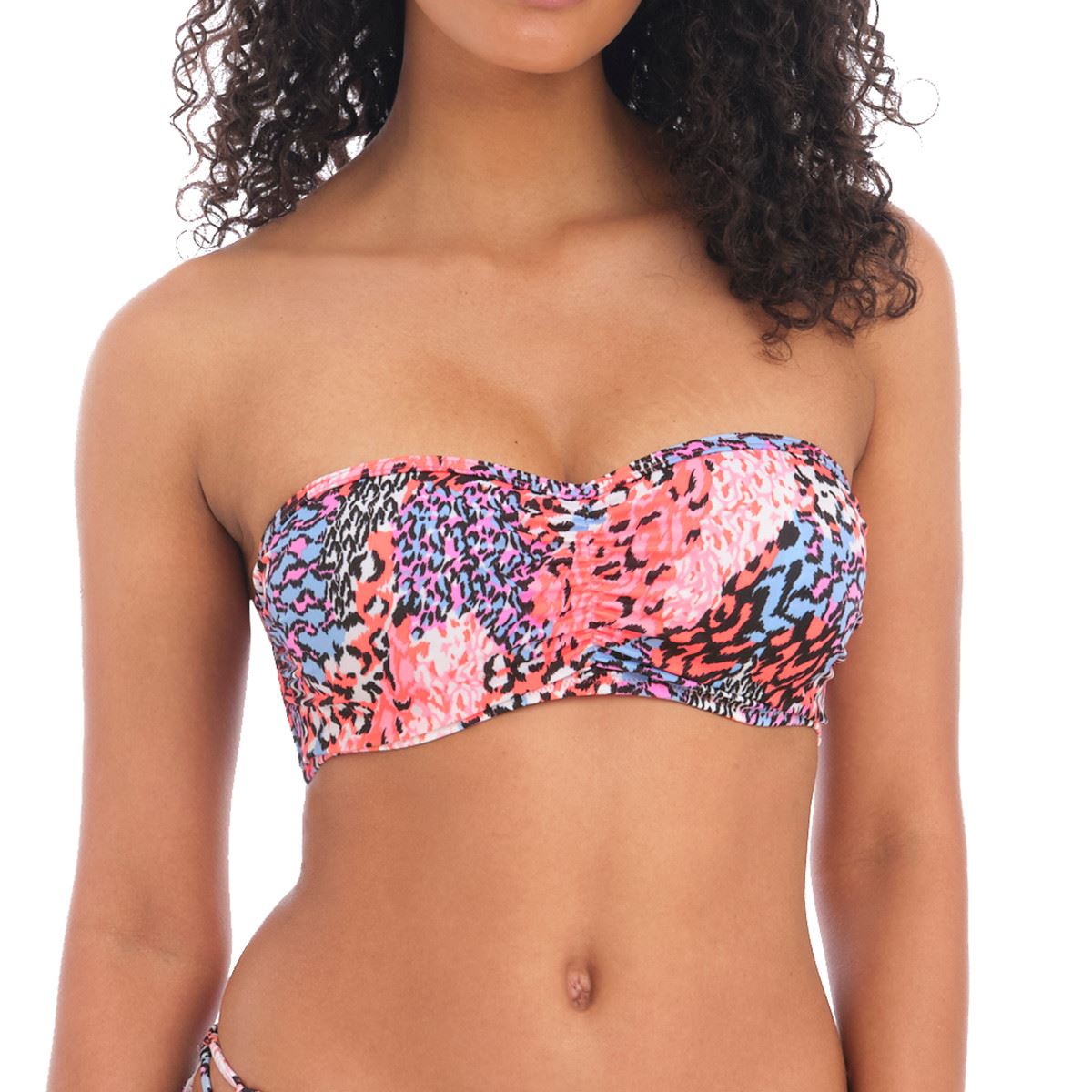 Freya Serengeti Haze Bandeau Bikini Top - Multi