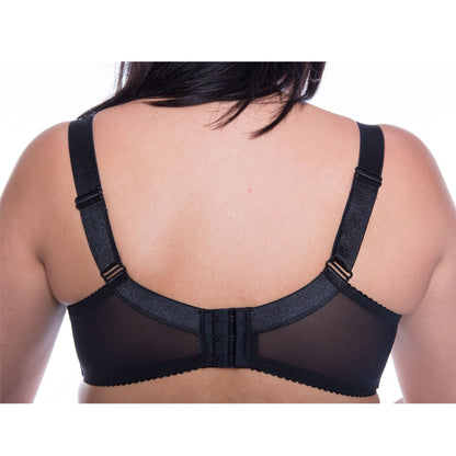 Gemm Full Cup Embroidered Bra - Black/Green Gemm