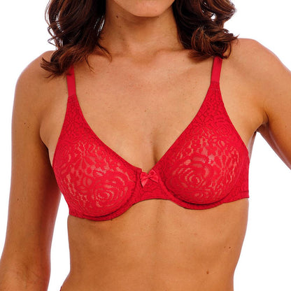 Wacoal Halo Lace Bra - Equestrian Red