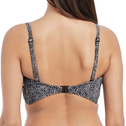 Freya Run Wild Frill Bandeau Bikini Top - Black