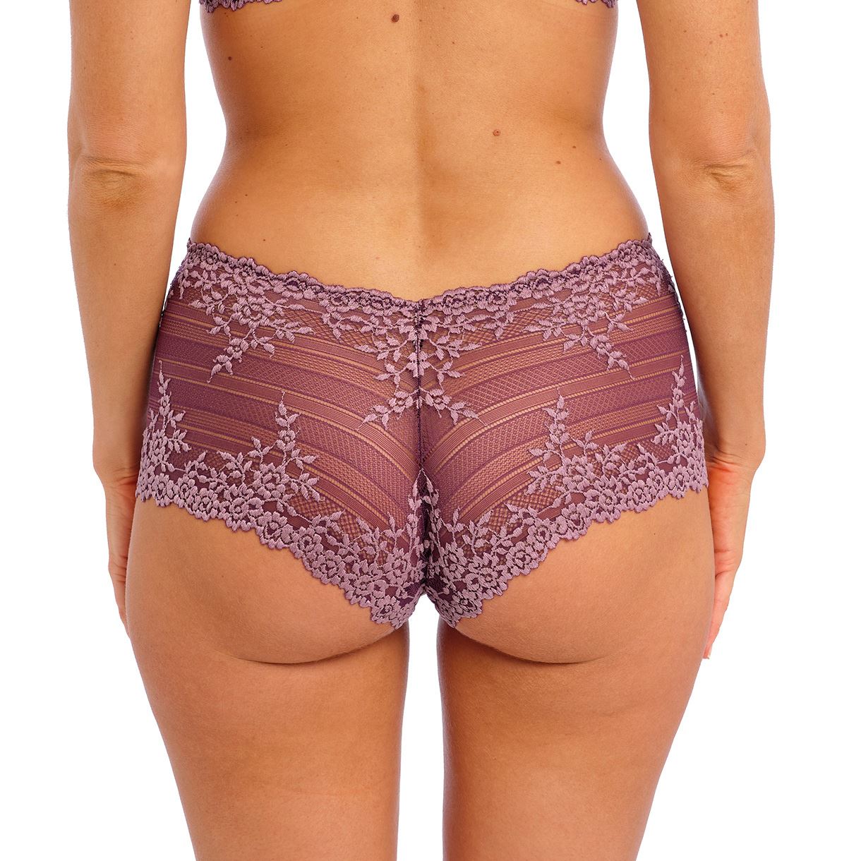 Wacoal Embrace Lace Boyshort - Italian Plum/Valerian