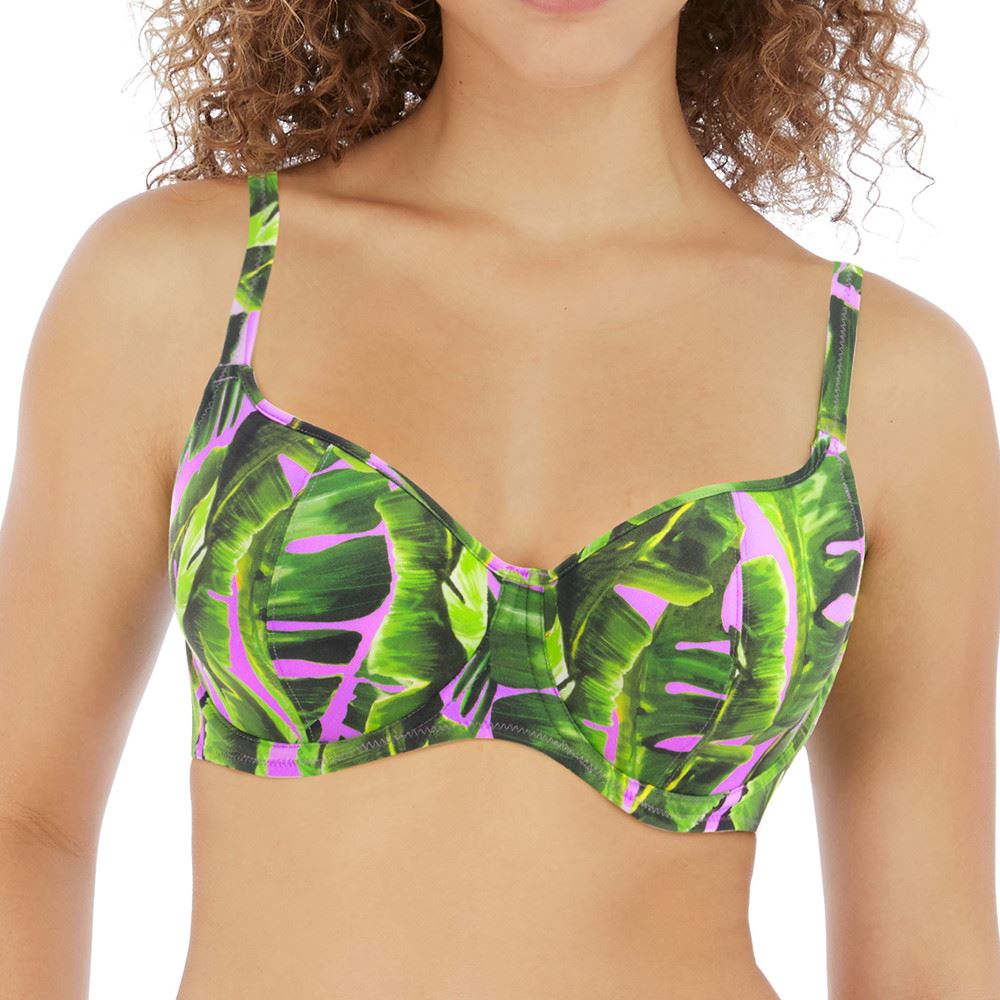 Freya Jungle Oasis Sweetheart Bikini Top - Cassis