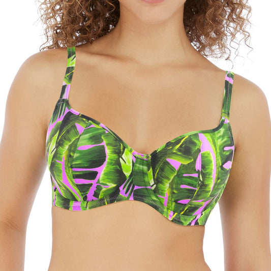 Freya Jungle Oasis Sweetheart Bikini Top - Cassis