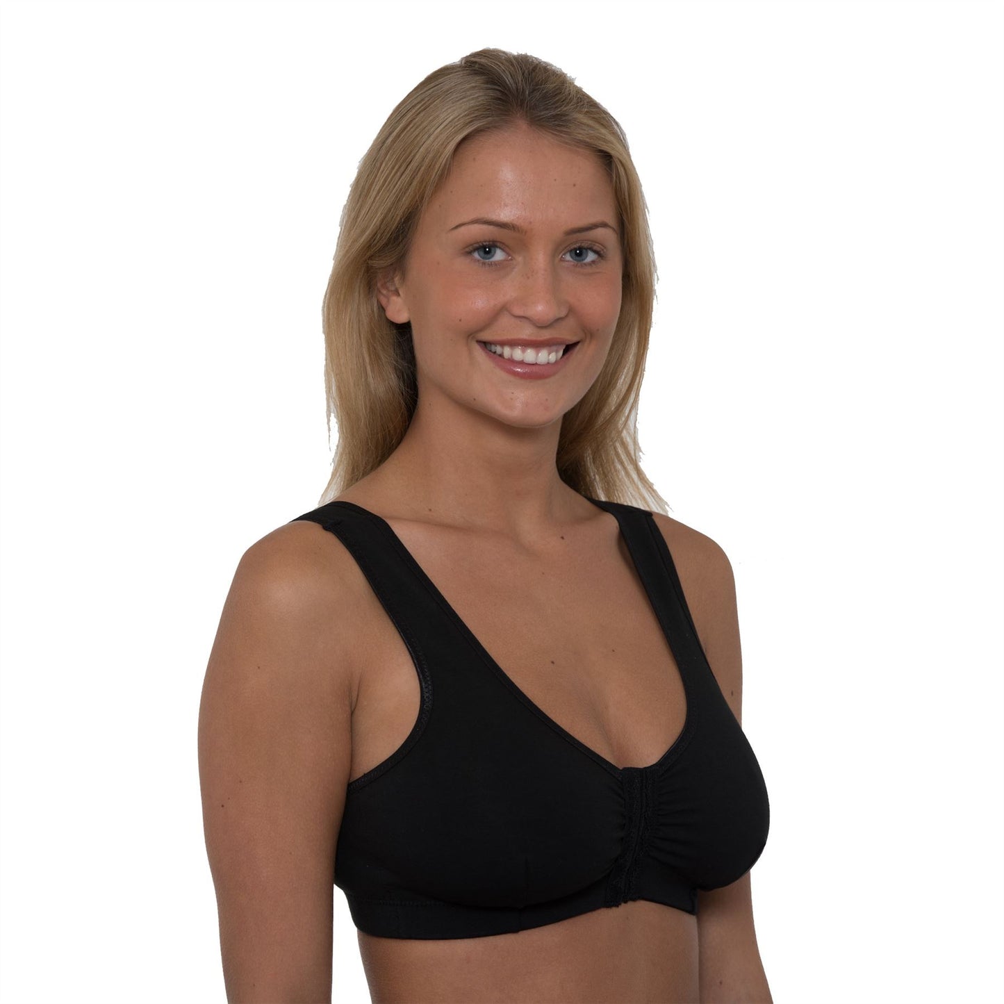 Gemm Front Fastening Bra - Black