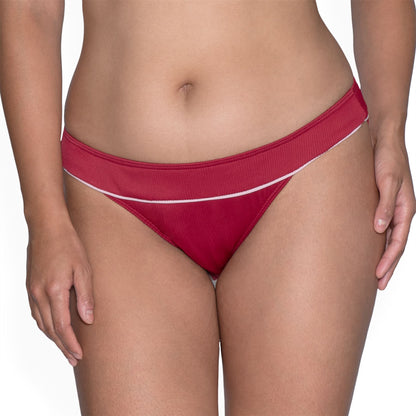 Curvy Kate Poolside Classic Bikini Brief - Red/Pink