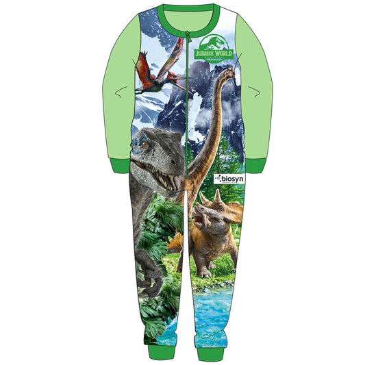 Kids Jurassic World Fleece Onesie - Green