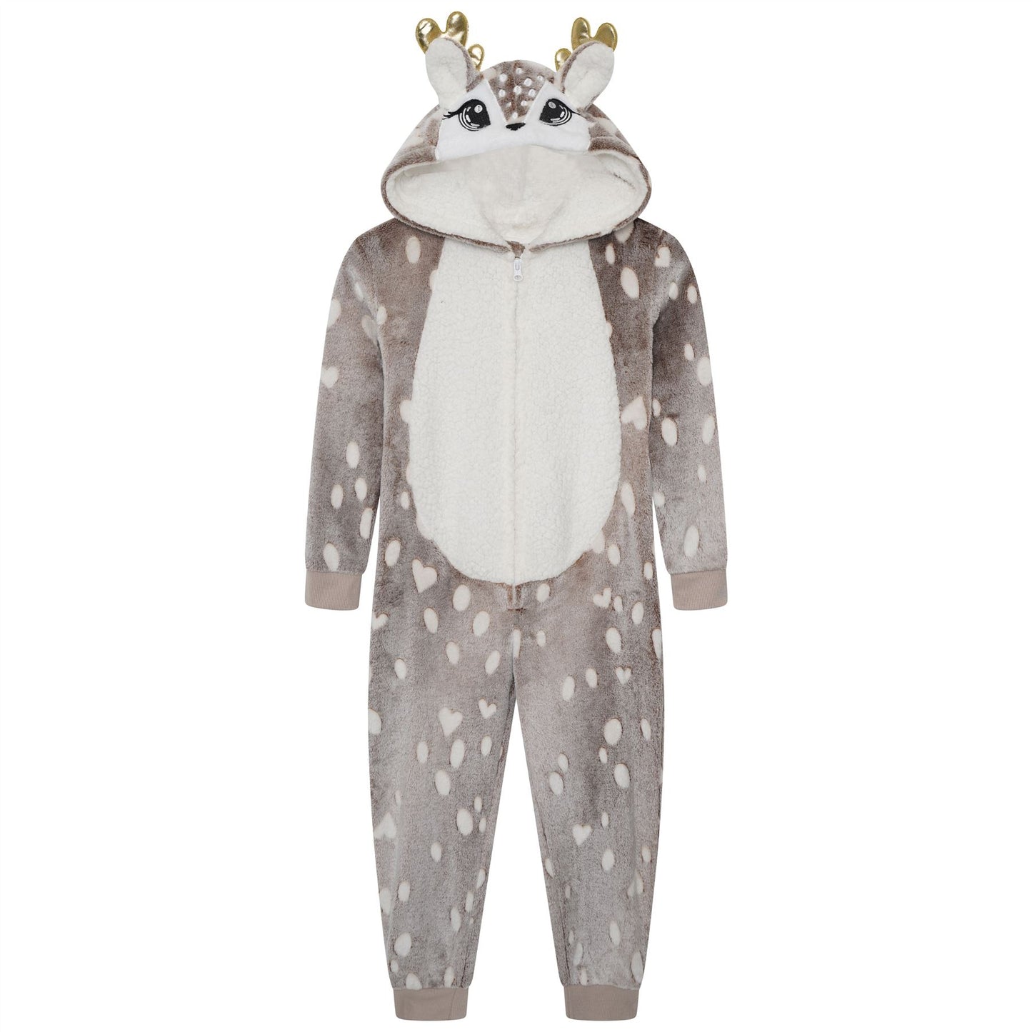 Nifty Kids Luxury Reindeer Fleece Onesie