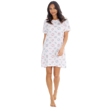 Forever Dreaming Teatime Womens Nightdress - White/Multi