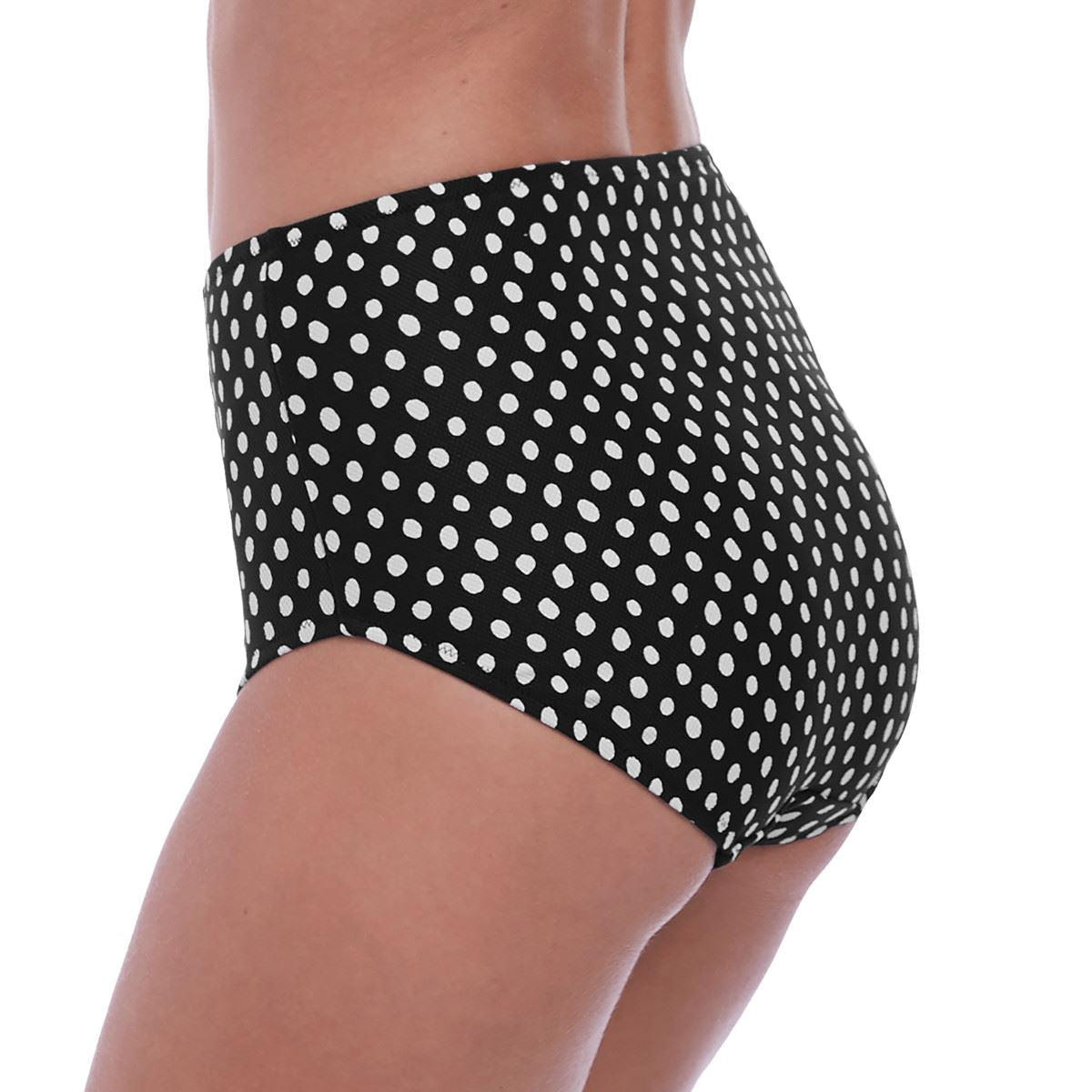 Fantasie Santa Monica High Rise Bikini Brief - Black/White