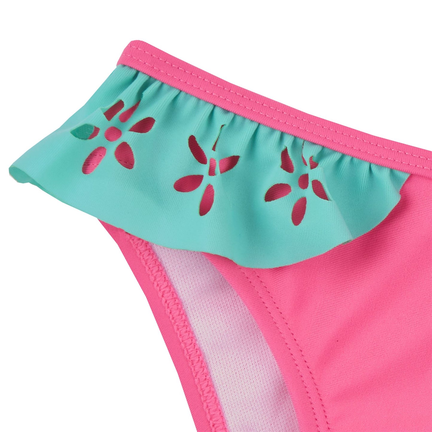 Red Melon Girls Laser Cut Floral Bikini Set (7-13 Years)