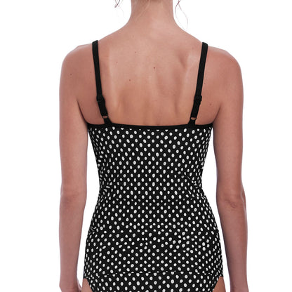 Fantasie Santa Monica Scoop Neck Tankini Top - Black/White