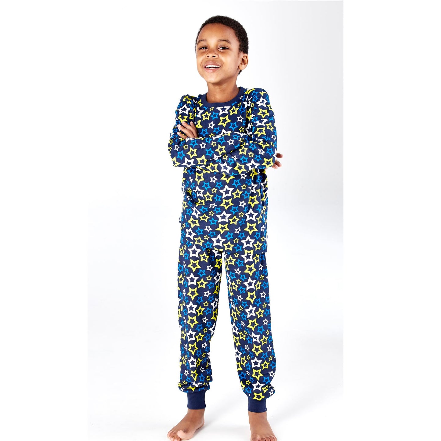 Masq Kids Star Print Pyjama Set - Blue