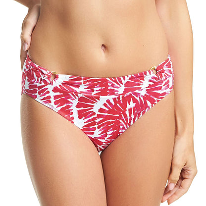 Fantasie Lanai Mid Rise Bikini Brief - Rose Red