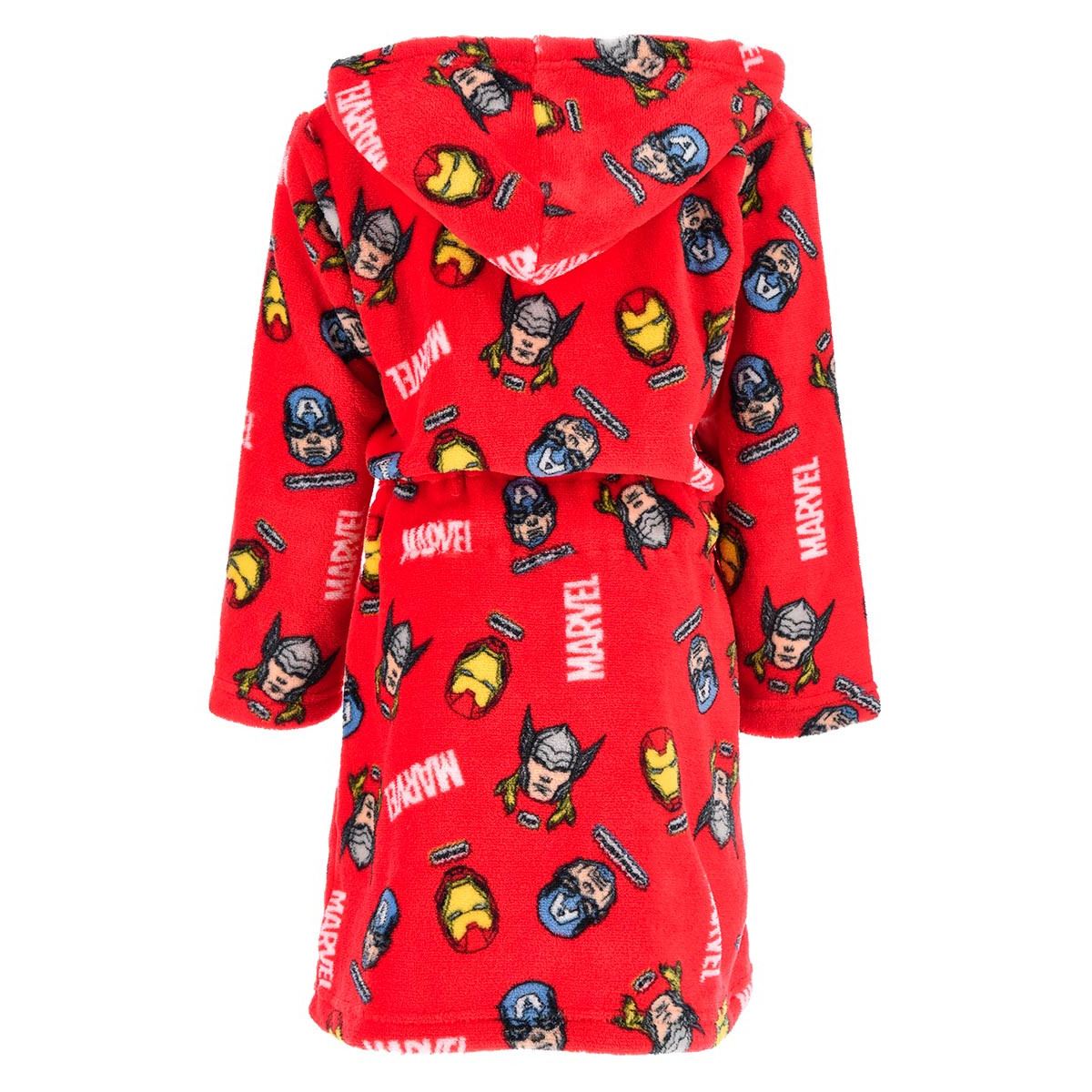 Kids Marvel Avengers Fleece Robe - Red