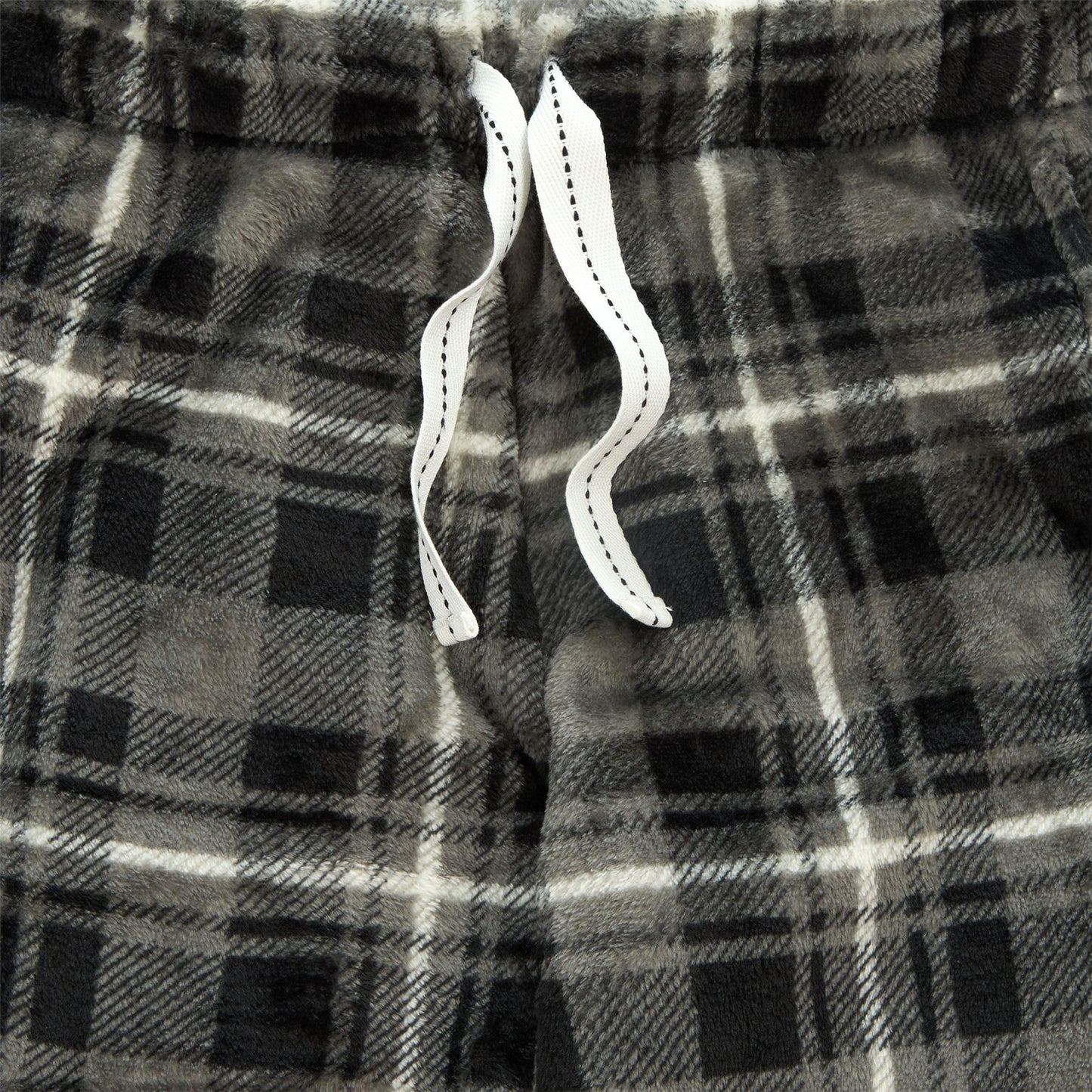 Cargo Bay Boys Fleece Lounge Pants - Charcoal Check