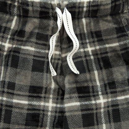 Cargo Bay Boys Fleece Lounge Pants - Charcoal Check