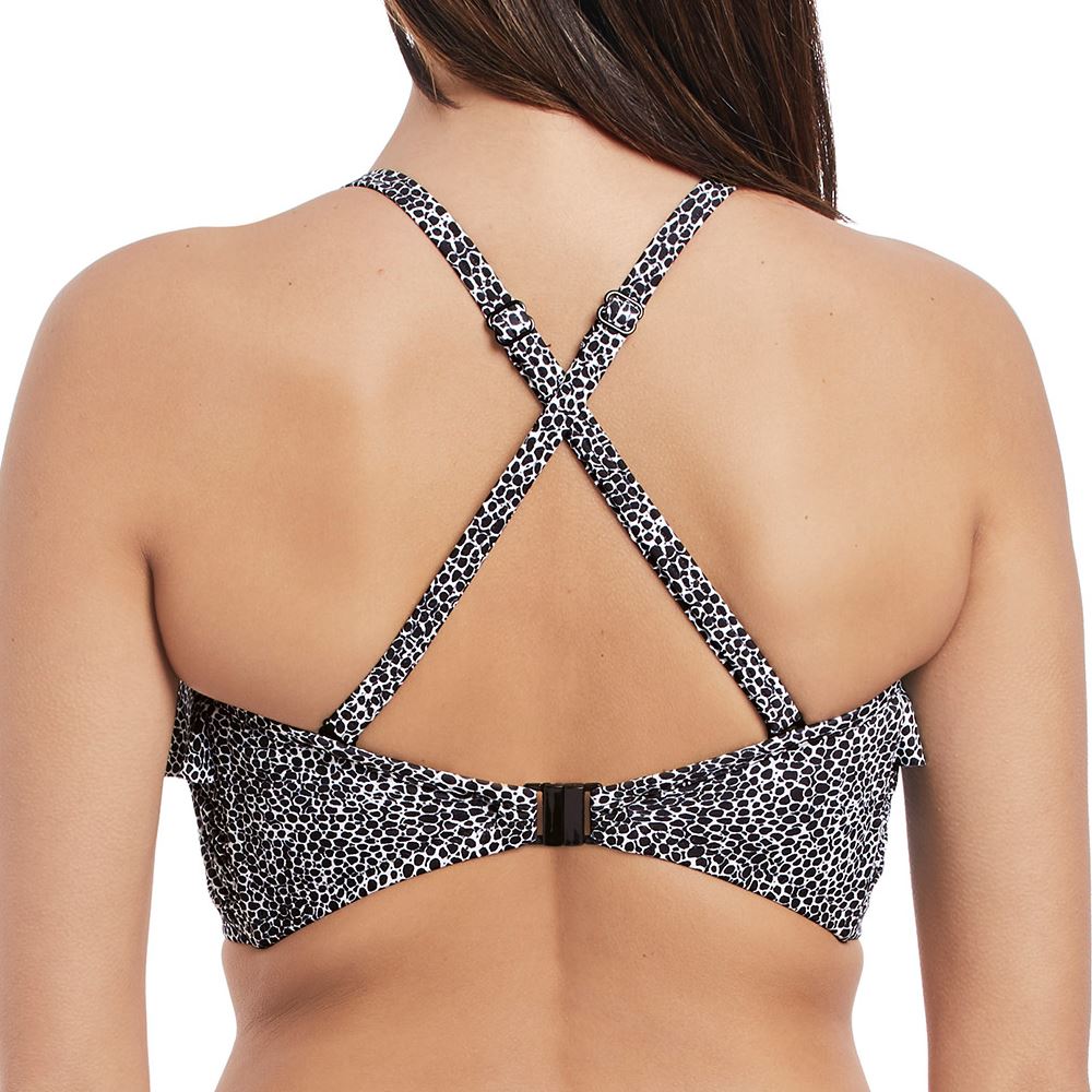 Freya Run Wild Frill Bandeau Bikini Top - Black
