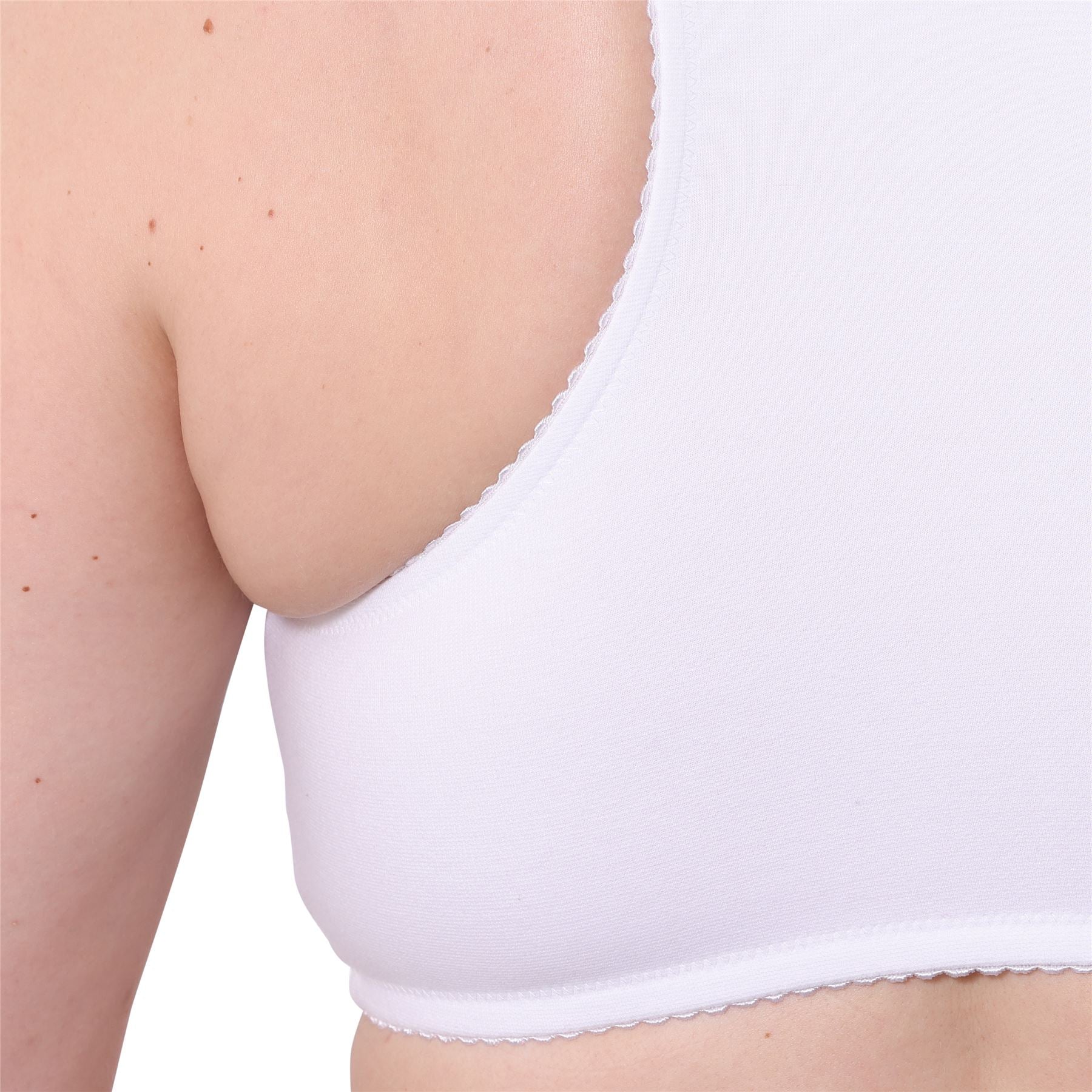 Gemm Front Fastening Racer Back Lace Bra - White Gemm