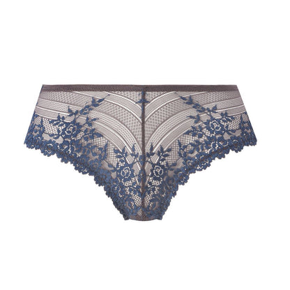 Wacoal Embrace Lace Tanga - Nine Iron/Ensign Blue