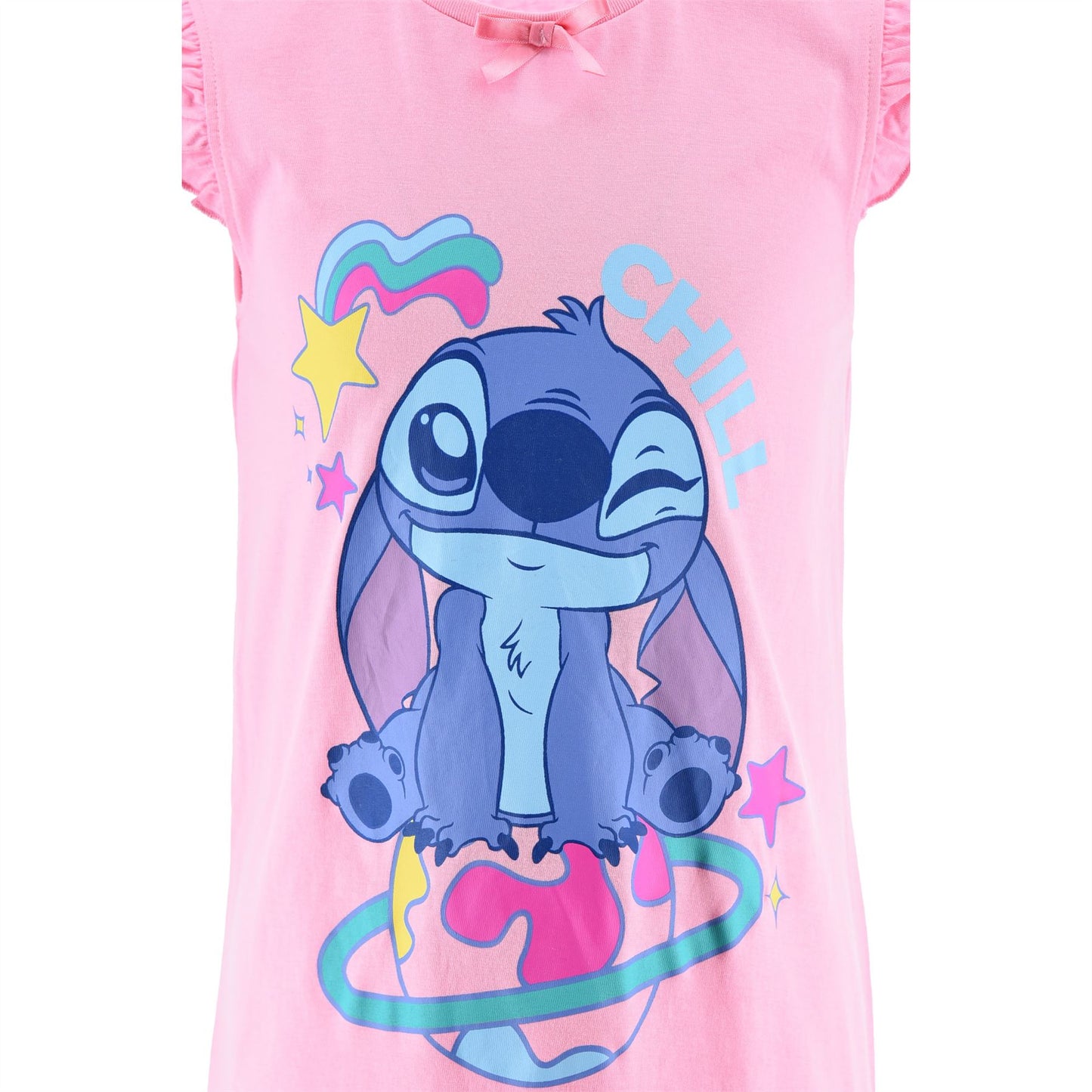 Girls Lilo and Stitch 'Chill' Nightdress - Pink