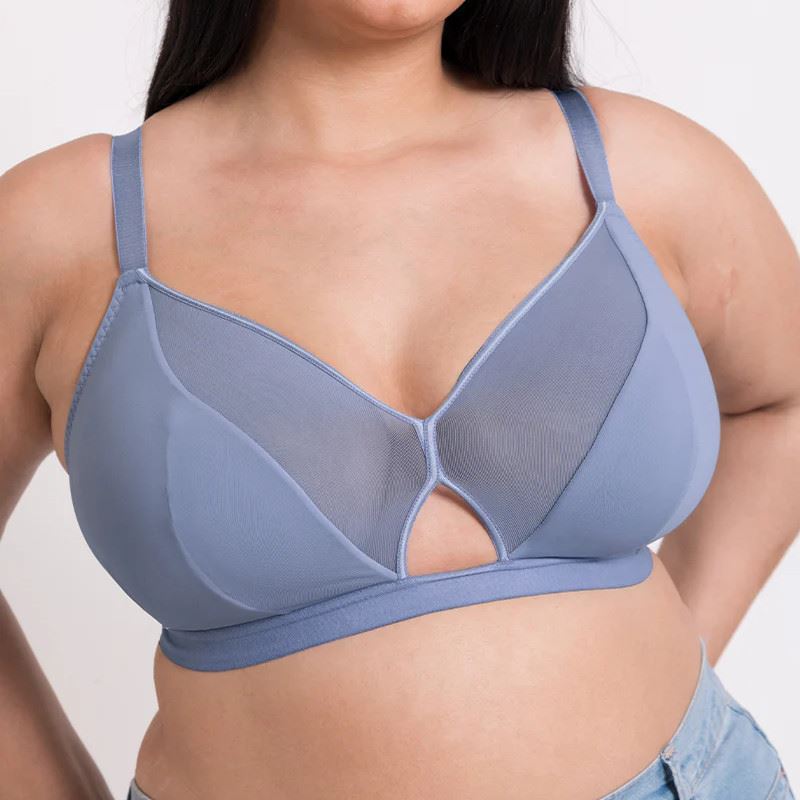 Curvy Kate Get Up and Chill Bralette - Slate Blue