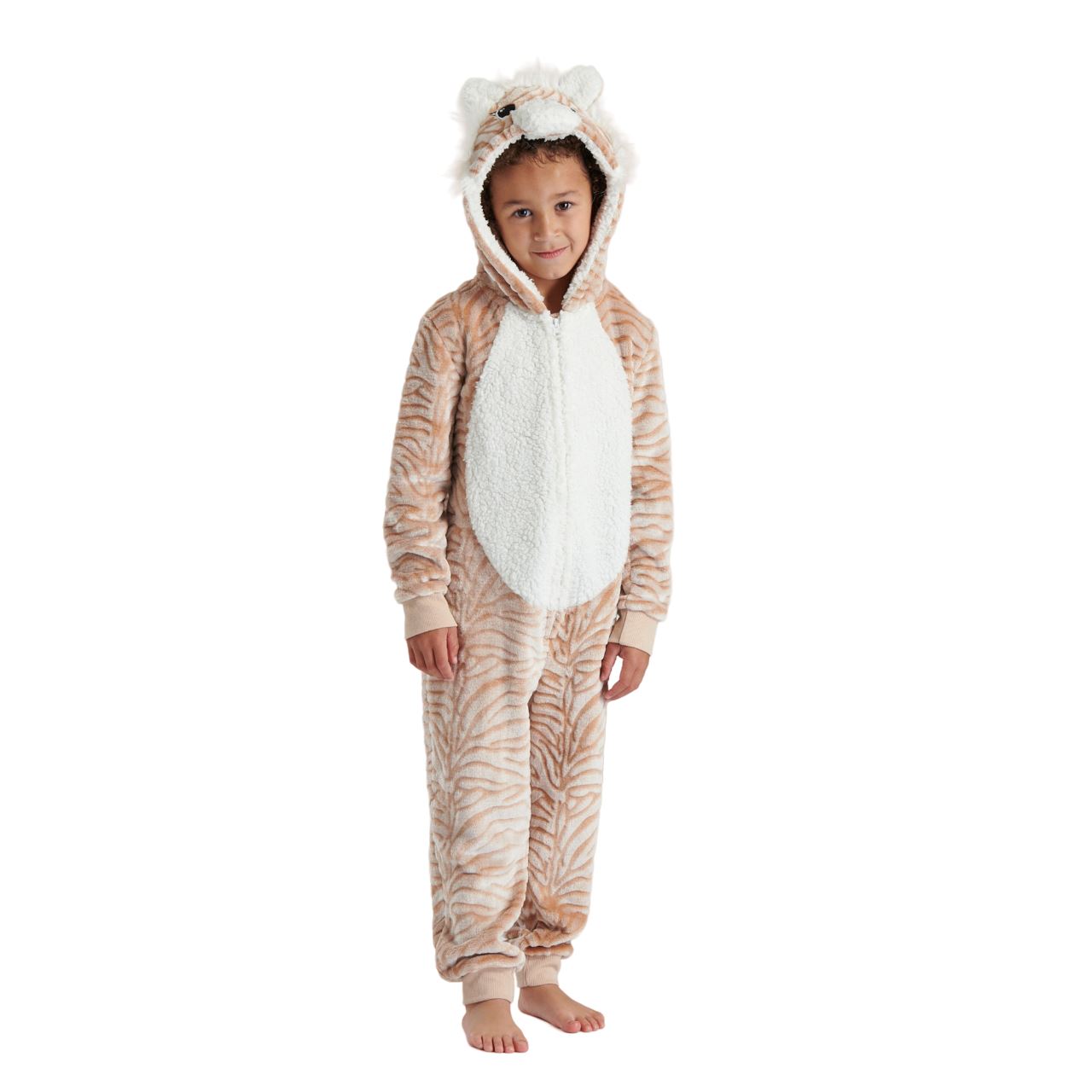 Nifty Kids Luxury Tiger Onesie - Brown