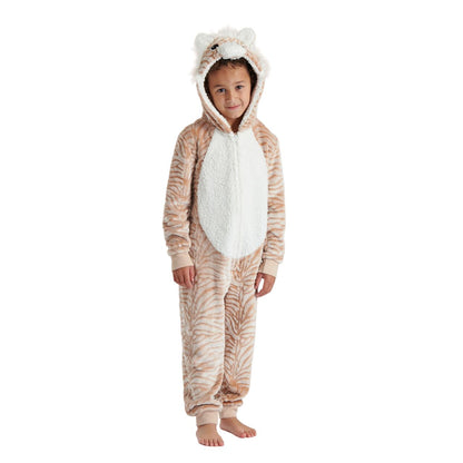 Nifty Kids Luxury Tiger Onesie - Brown