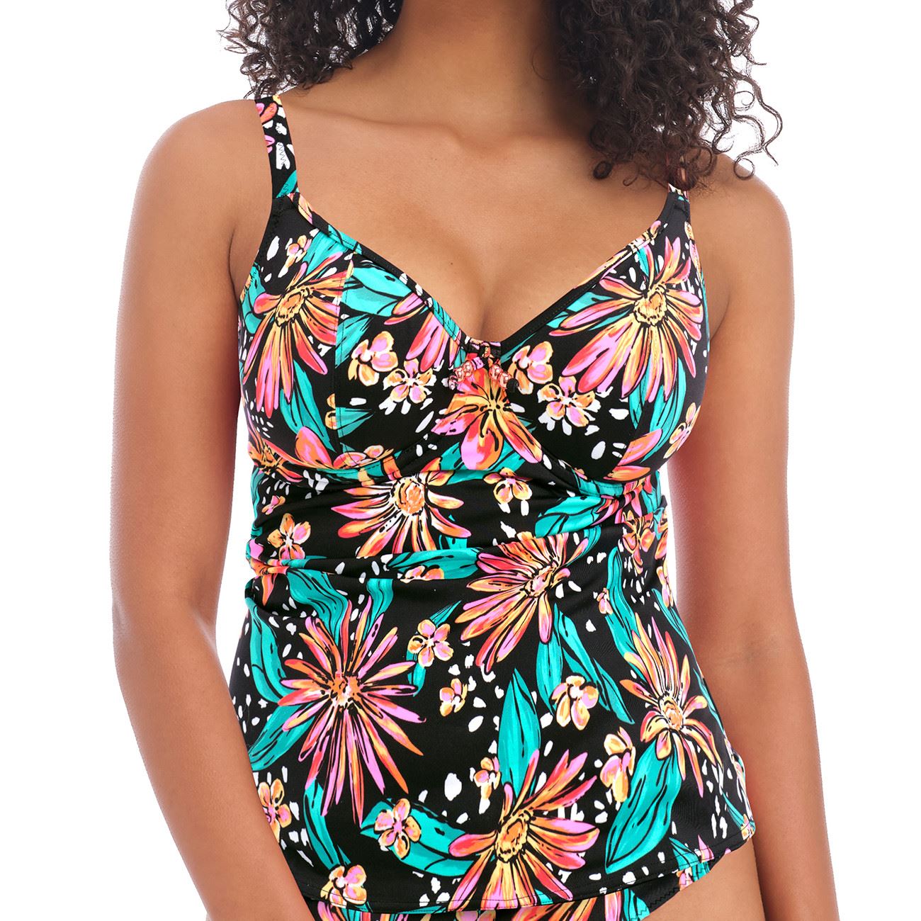 Freya Wild Daisy Plunge Tankini Top - Multi