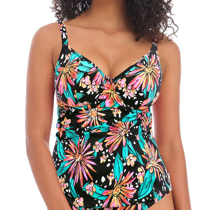 Freya Wild Daisy Plunge Tankini Top - Multi