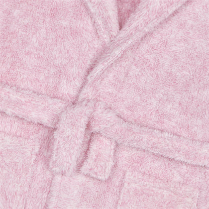 4Kidz Kids Two Tone Fleece Robe - Pink