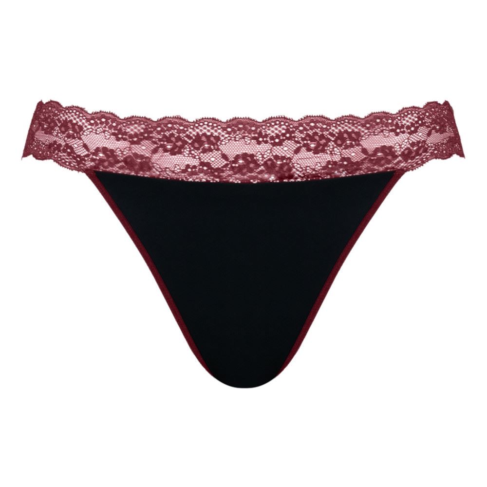 Curvy Kate Twice The Fun Reversible Thong - Oxblood/Black Curvy Kate