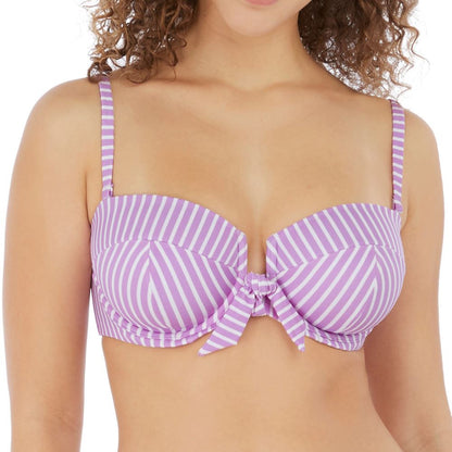 Freya Beach Hut Bandeau Bikini Top - Cassis
