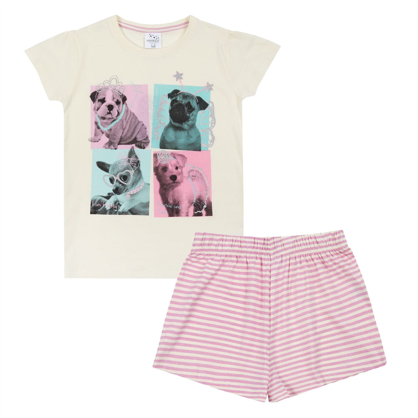 Minikidz Kids Princess Puppy Pyjamas