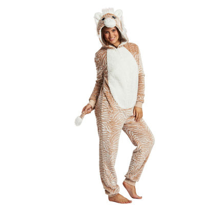 Loungeable Womens Luxury Fleece Tiger Onesie