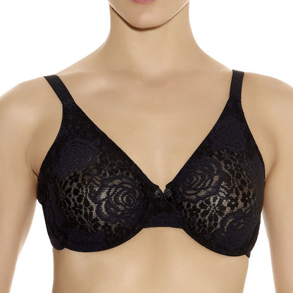 Wacoal Halo Lace Moulded Bra - Black