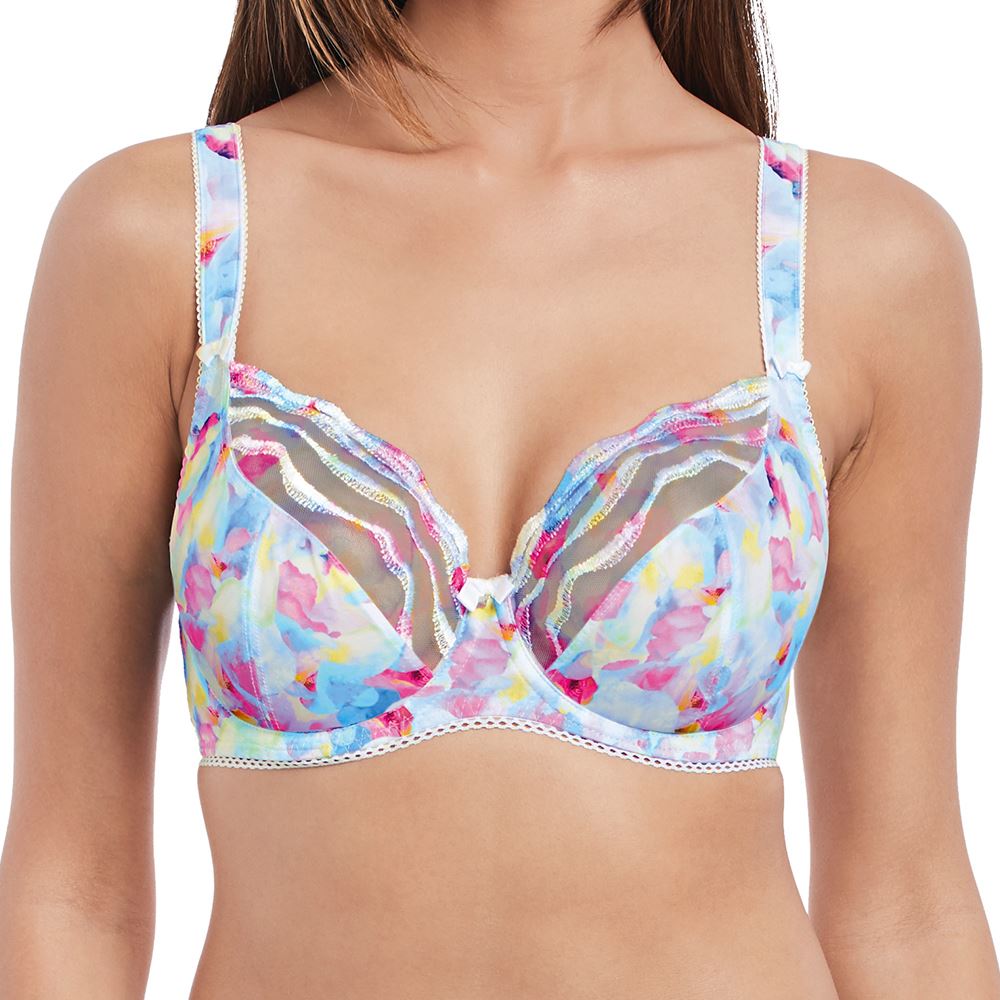 Freya Jewel Garden Plunge Balcony Bra - Multi