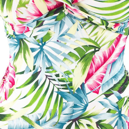 Fantasie Langkawi Twist Front Adjustable Leg Swimsuit - White