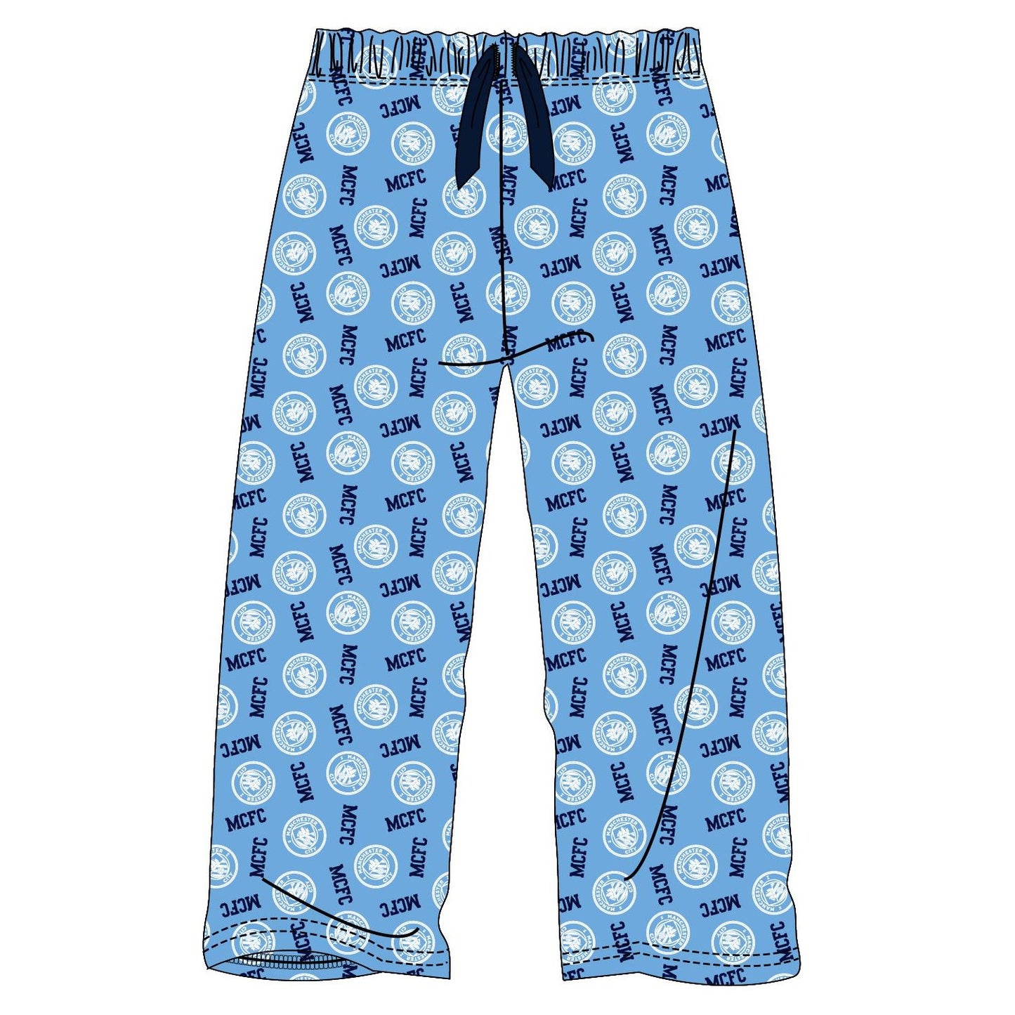 Boys Manchester City Lounge Pants - Blue