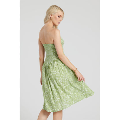 Pistachio Ditsy Floral 3 In 1 Dress - Green
