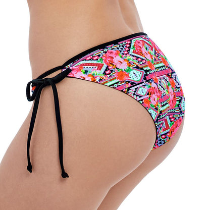 Freya Texas Rose Italini Tie Side Bikini Brief - Rebel Pink