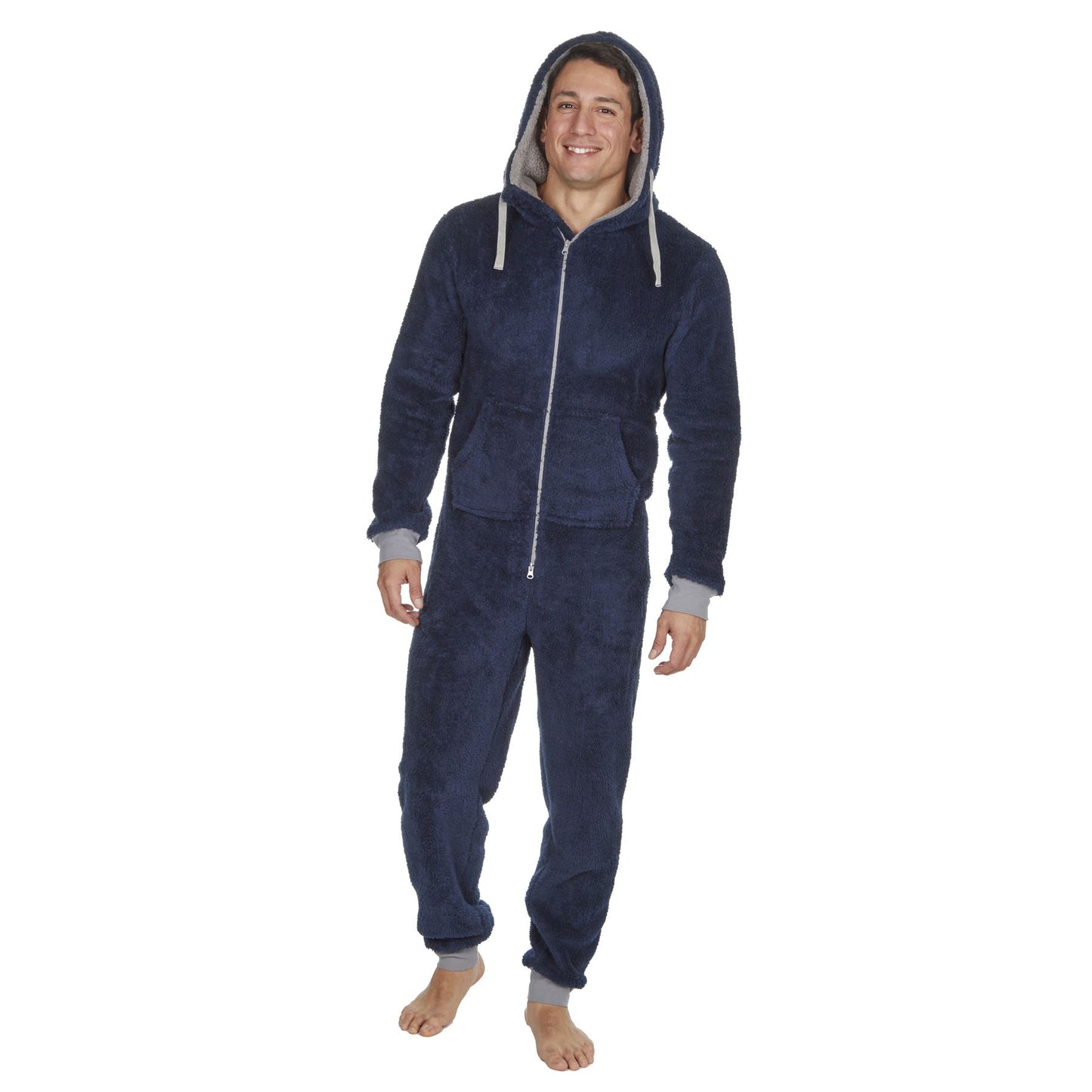 Onezee Mens Snuggle Fleece Onesie - Navy