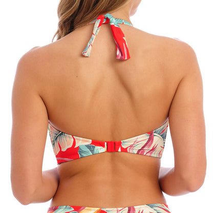 Fantasie Bamboo Grove Twist Bandeau Bikini Top - Hot Chilli