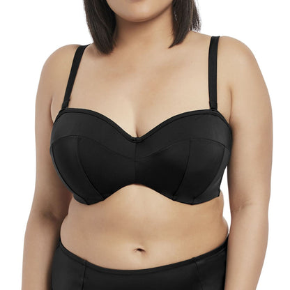 Elomi Essentials Bandeau Bikini Top - Black