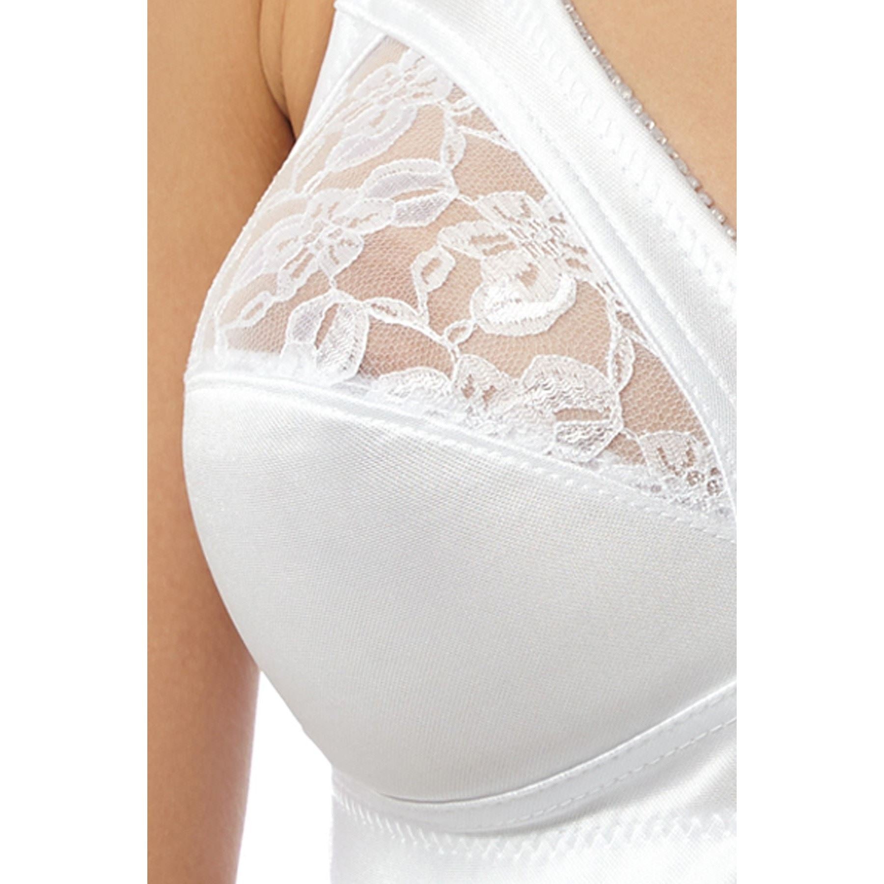 Marlon Front Fastening Bra - White Marlon