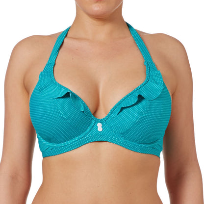 Freya Cherish Banded Halter Bikini Top - Jade