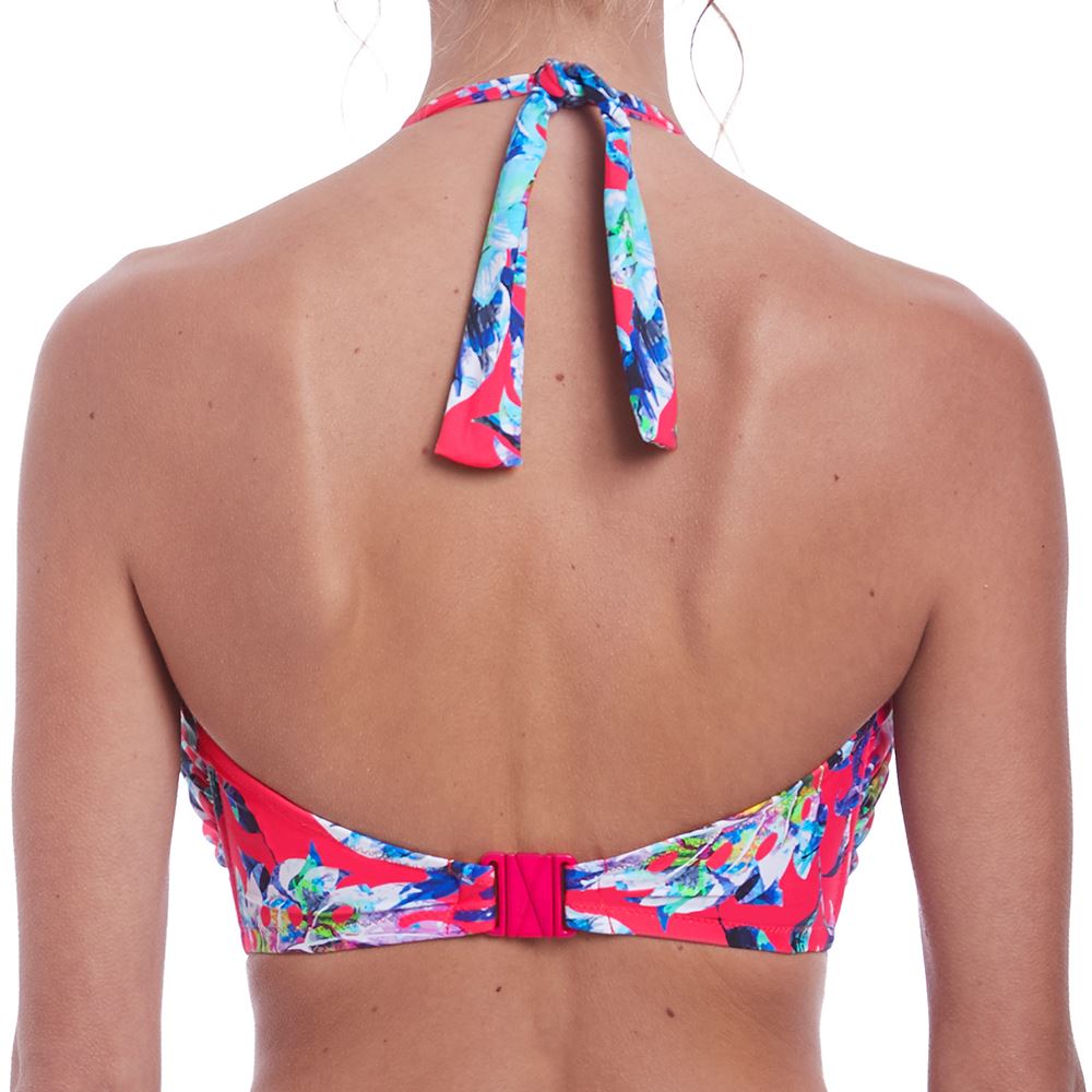 Fantasie Fiji Twist Scarf Tie Bandeau Bikini Top - Azalea