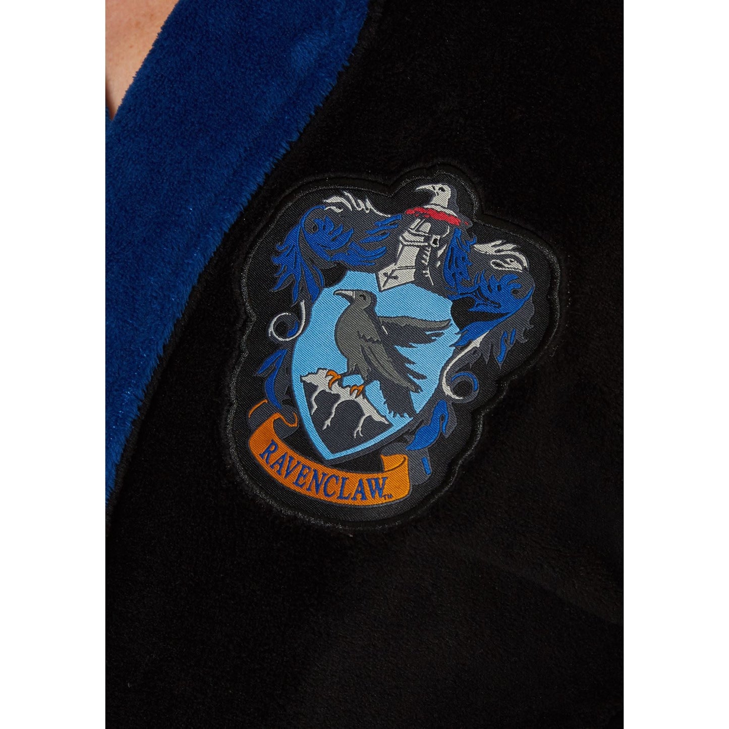 Womens Harry Potter Ravenclaw Fleece Robe - Black Harry Potter
