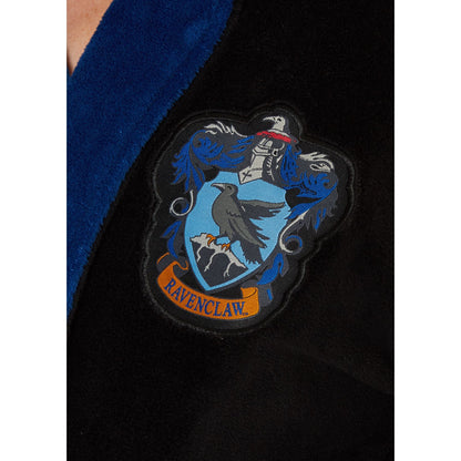Womens Harry Potter Ravenclaw Fleece Robe - Black Harry Potter
