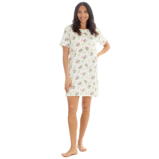Forever Dreaming Koalas Womens Nightdress - Ivory/Multi
